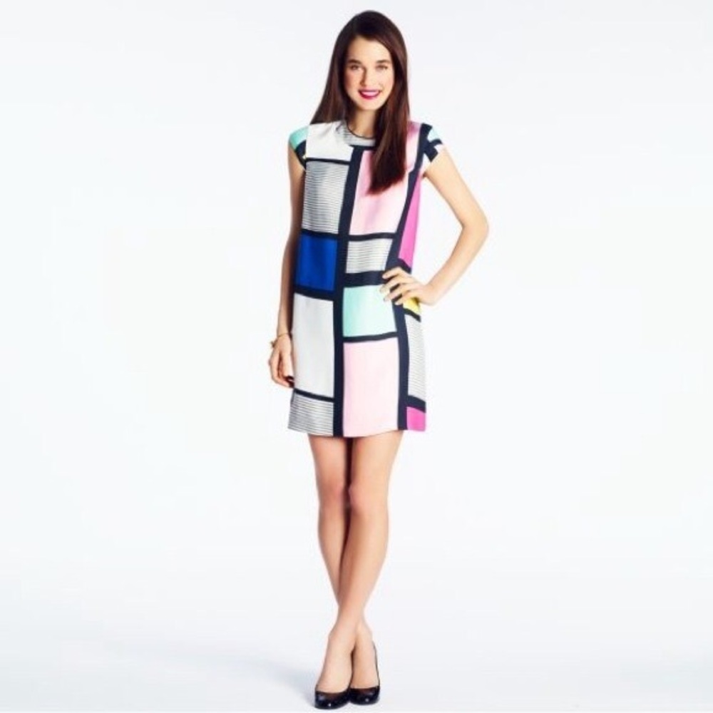 Kate Spade NY Claudette MONDRIAN Colorblock Dress